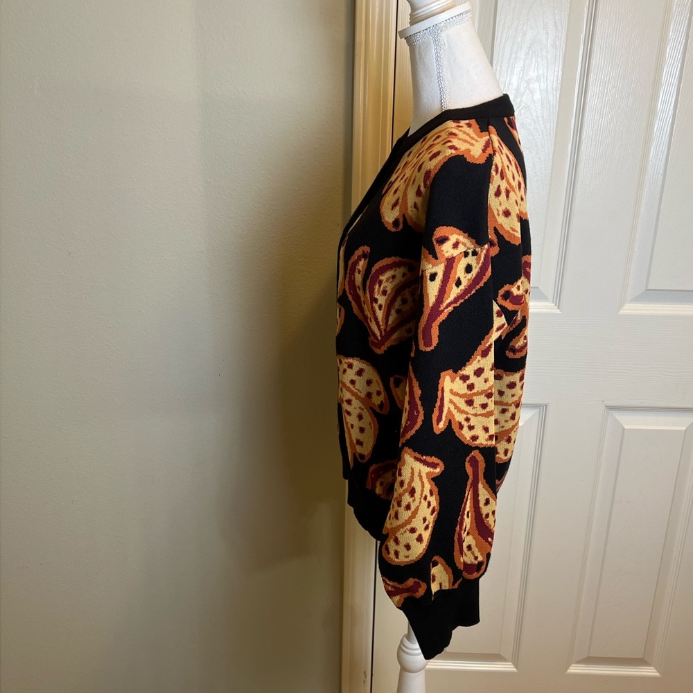 NWOT Banana Fruit Pattern Cardigan Sweater - Picture 9 of 11